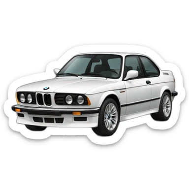 BMW avec de la fumée sticker