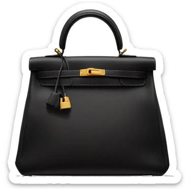 Black Hermès Kelly bag sticker