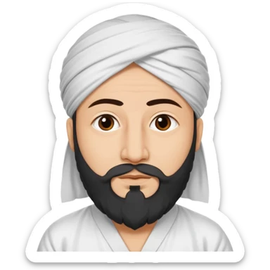 White color ki dhani white colour ki company pajama wale Maulana Hafiz ji sticker