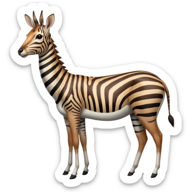 Zebra-Antelope-Impala-Gazelle-hybrid, full body sticker