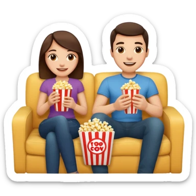 Netflix and Chill (and popcorn) sticker
