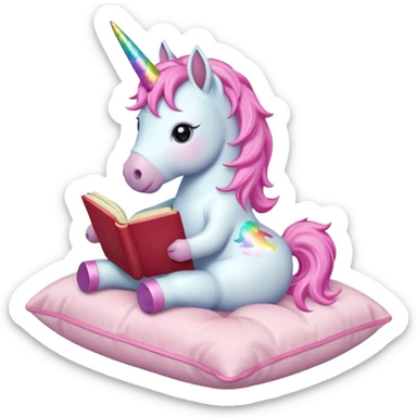 Unicorns read book
A tiny pastel unicorn sitting on a cushion, reading a glowing storybook.











 sticker
