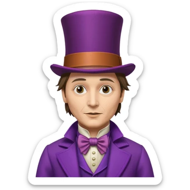 Johnny Depp, Willy Wonka sticker