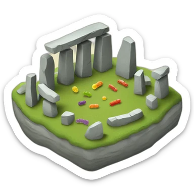 stonehenge-with-gummi-worms sticker