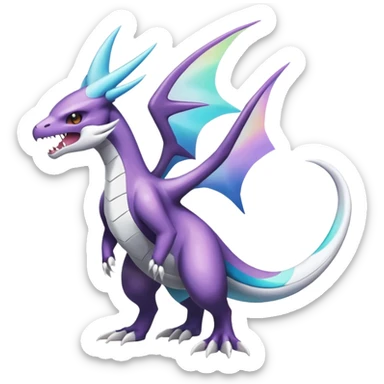 Shiny Noivern-Latios-Marowak-Lugia-Fakémon-hybrid-creature (full body)  sticker