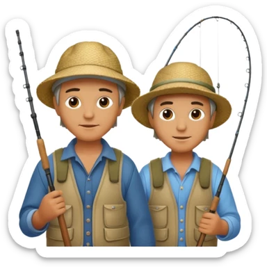 2 pescadores sticker