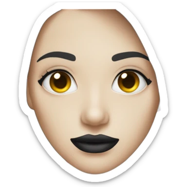 Goth woman wearing a halter top sticker