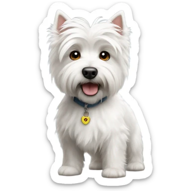 West highland white Terrier sticker