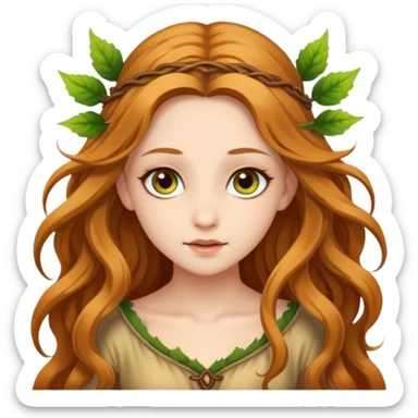fae with hazel eyes sticker