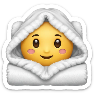 blanket with no face on it sticker
