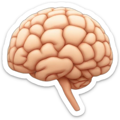 mush brain that is brick colored sticker