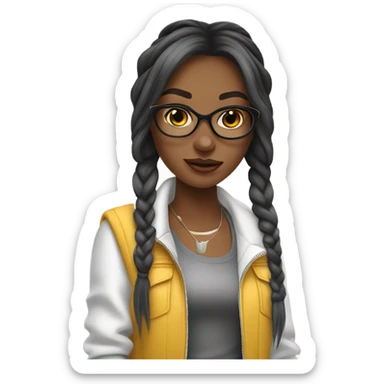 Downtown girl sticker