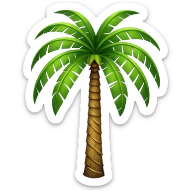 Palm tree no backgrpound sticker