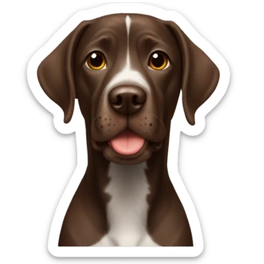 GSP dog emoji sticker