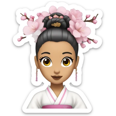 ariana grande but geisha  sticker