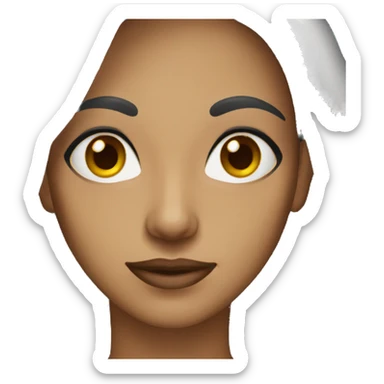 Women mature black eyes  sticker