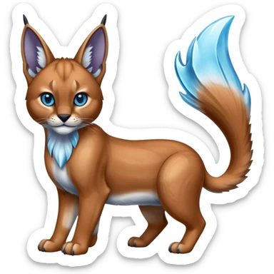 Scaley Shiny Glacial Rhypherior-Caracal-dog sticker