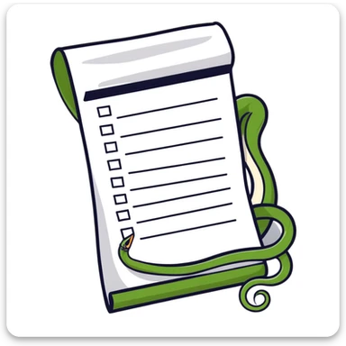 a to-do list paper that is extremely long, curling up and down like a snake, filled with many tiny checkboxes, fading into the distance to look never-ending sticker