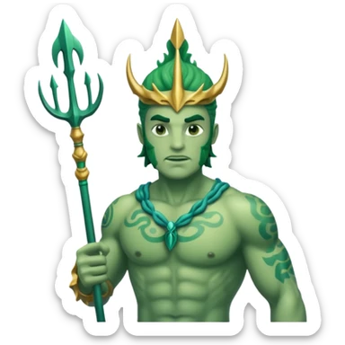 atlantis man OF THE SEA sticker