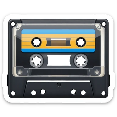 casette tape sticker