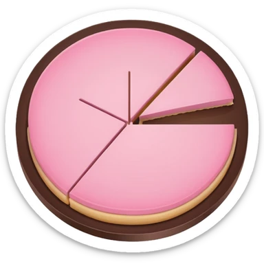 Pie chart pink aesthetic   more sticker