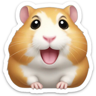 pien-face-hamster sticker