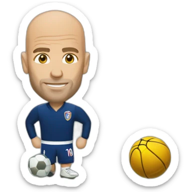 Zidane qui fait son coup de boule sticker