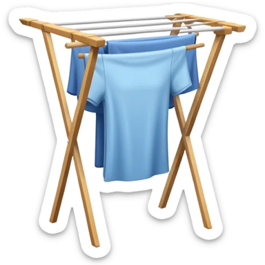 laundry drying rack sticker