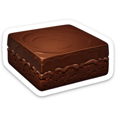 Chocolate fudge Brownie sticker