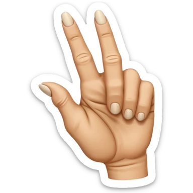 Let it be the hand showing the vulgar finger but down sticker
