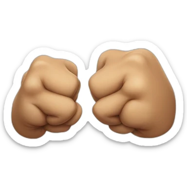 fist bump sticker