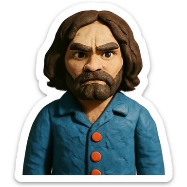 mini Charles Manson sticker