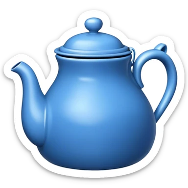 Blue teapot  sticker