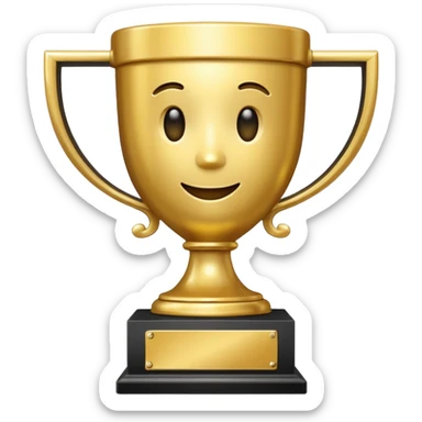 u took all the words off the bottom. y did u take Participation Trophy off the base sticker
