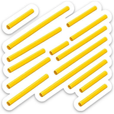 quiero crear un emoji que represente un gráfico de barras en color amarillo sticker