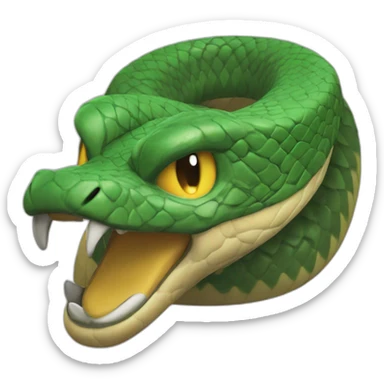 A twitch emote of a snake angry sticker