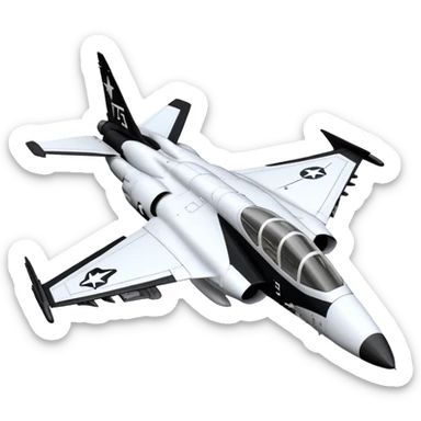 Jet Trainer - T-38 Talon - Northrop Grumman (Model Year: 2021) (Iconic colour: White and black) sticker