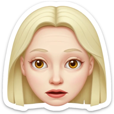 Ugly person woman sticker