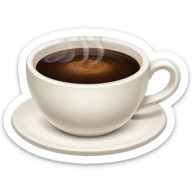 cup of coffee sticker