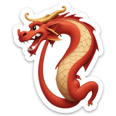 The dragon mushu from mulan  sticker