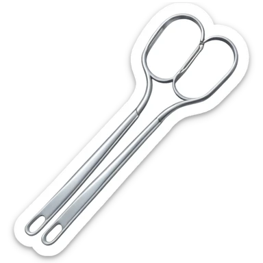 Tongs – long metal tongs for flipping
 sticker