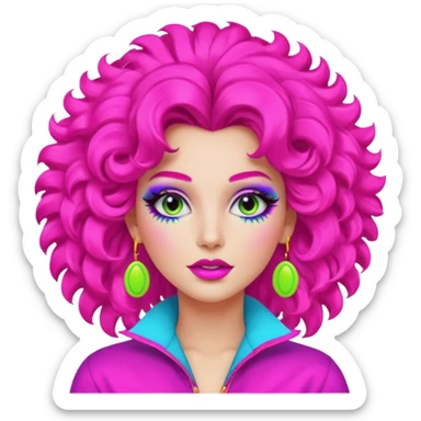 80'S CELEBRITY GIRL sticker