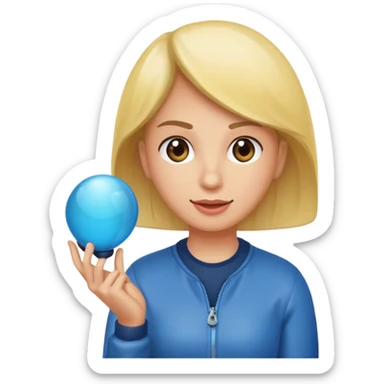 bola del mundo internet y una cara en medio mirando un movil sticker