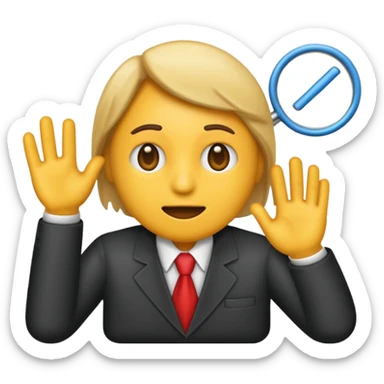 Emoji that represents a workflow reaction for "No Fraud Suspected"  sticker