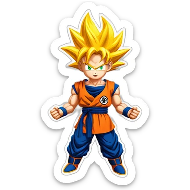 Super saiyan Goku sticker