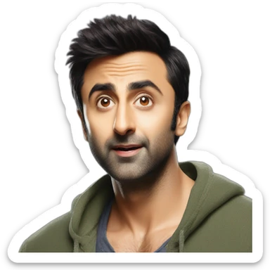 Ranbir Kapoor in animal sticker