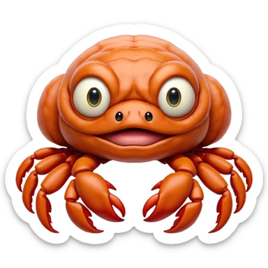 a crabadabadooda face, big eyes, tubblewubble, loolaapapoo, very wrinkly, bingblogo, crab,  SCREAMING, SCARES, WRINKLY, WRINKLES, sloopa, small mouth loobadooba, consquinto, lalalalabingbong, glossy eyes, maalardo , MAMAMALRHEGVXOSU, HDDISHIAGDUEHAIDYDTBWCAXCXZZXOXOSBSJWK sticker