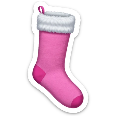 A pink sock  sticker