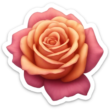 Sunset rose sticker