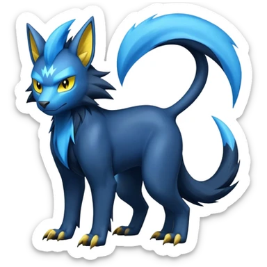 Manectric-Luxray-Fakémon-hybrid-creature (full body)  sticker